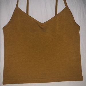 Mustard yellow crop top